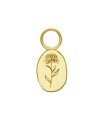 Chrysanthemum Birth Flower Silver Charms CH-345